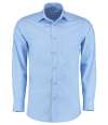 K142 KK142 Kustom Kit Long Sleeve Tailored Poplin Shirt Light Blue colour image
